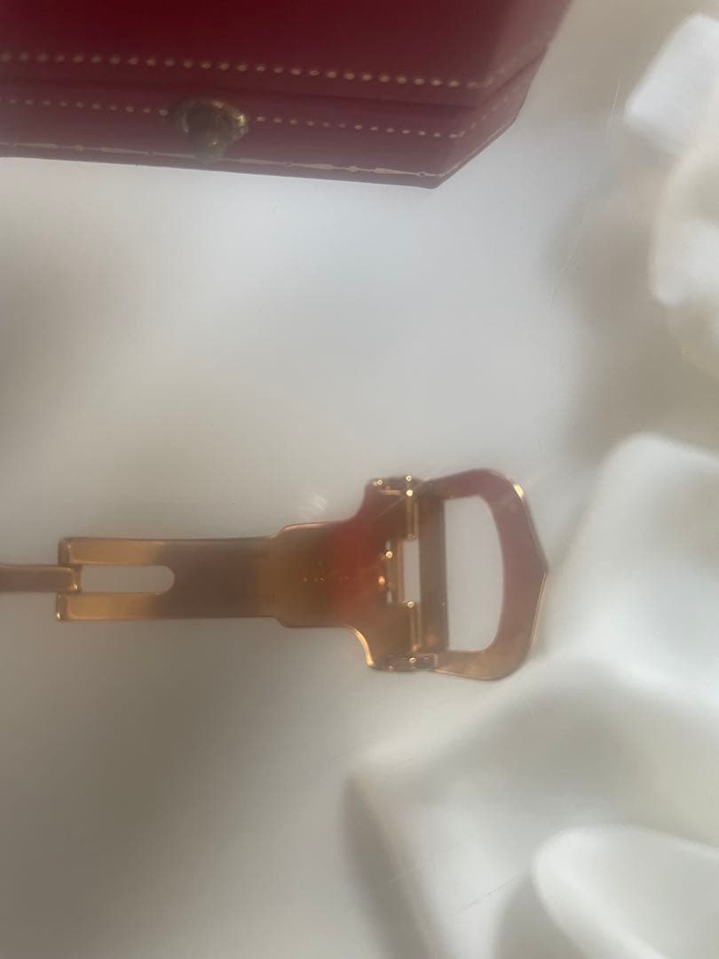 Cartier カルティエDバックル正規品　純正14mm ゴールド