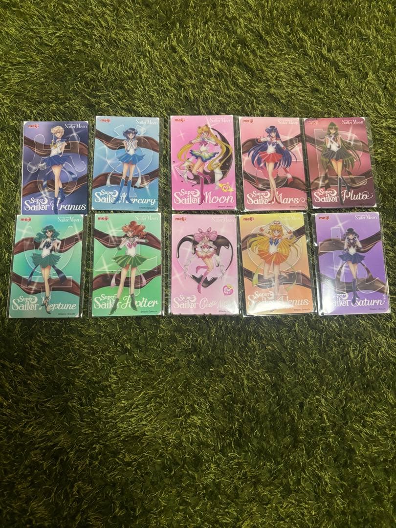 明治　セーラームーン　チョコ　クリアカード　10点セット コンプ