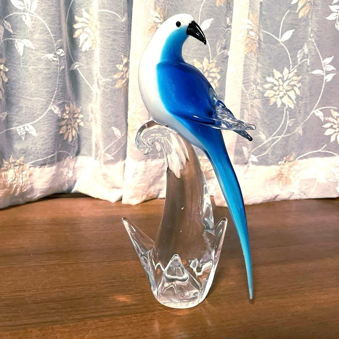 ムラーノガラス　formia 青い鳥