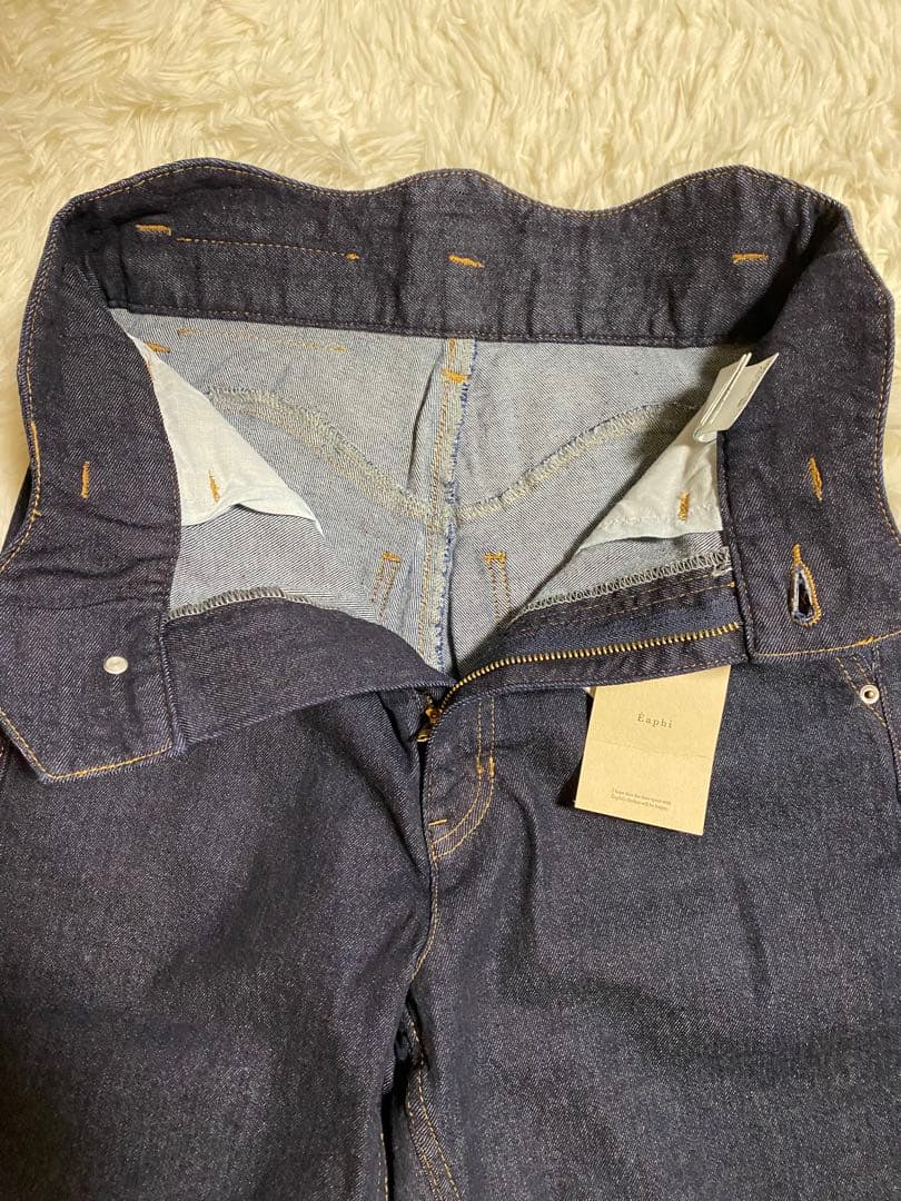 新品タグ付★Eaphi WAVEDESIGN HIGHWAIST DENIM
