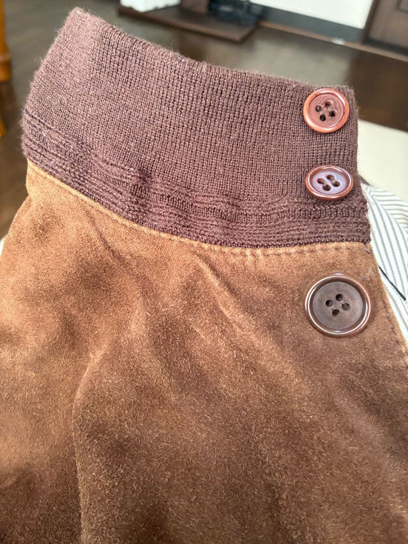 ブラウン スエード ジャケット