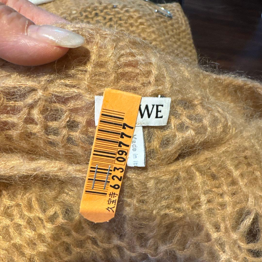 LOEWE アナグラム　ベージュモヘアニット