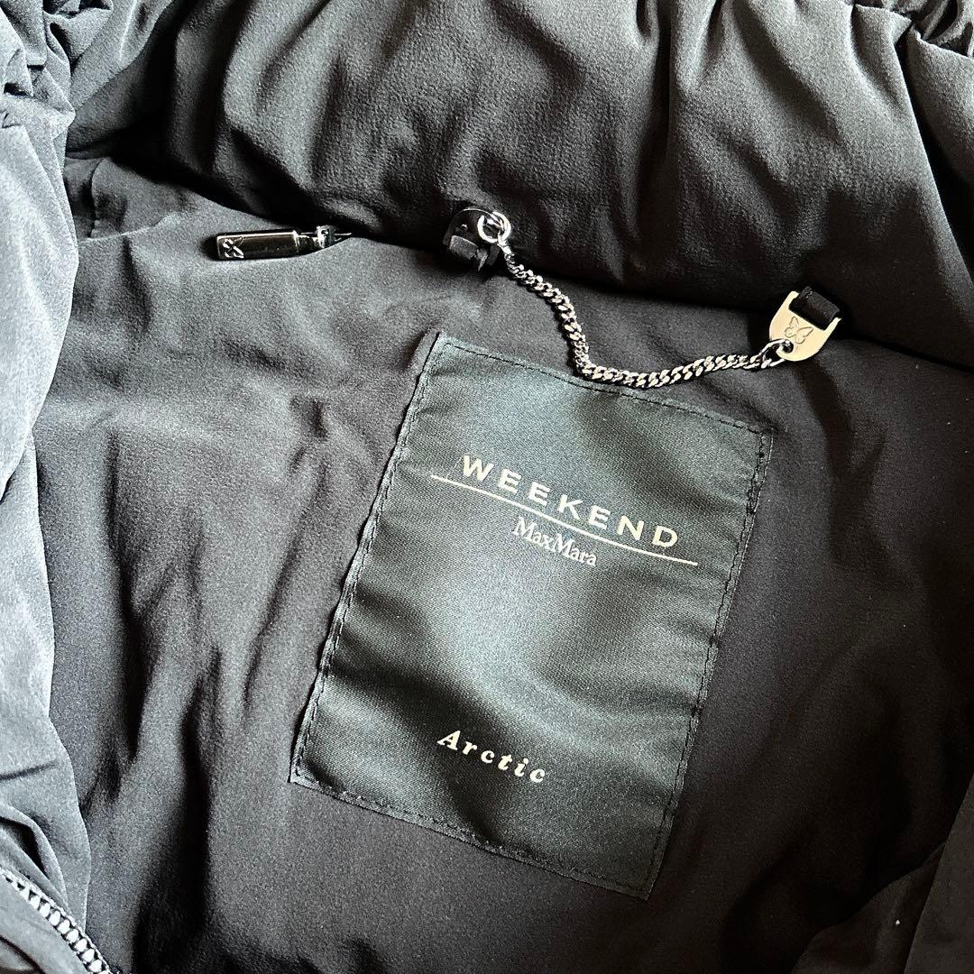 マックスマーラ ウィークエンド ファー ダウンコート 希少 サイズ50 黒