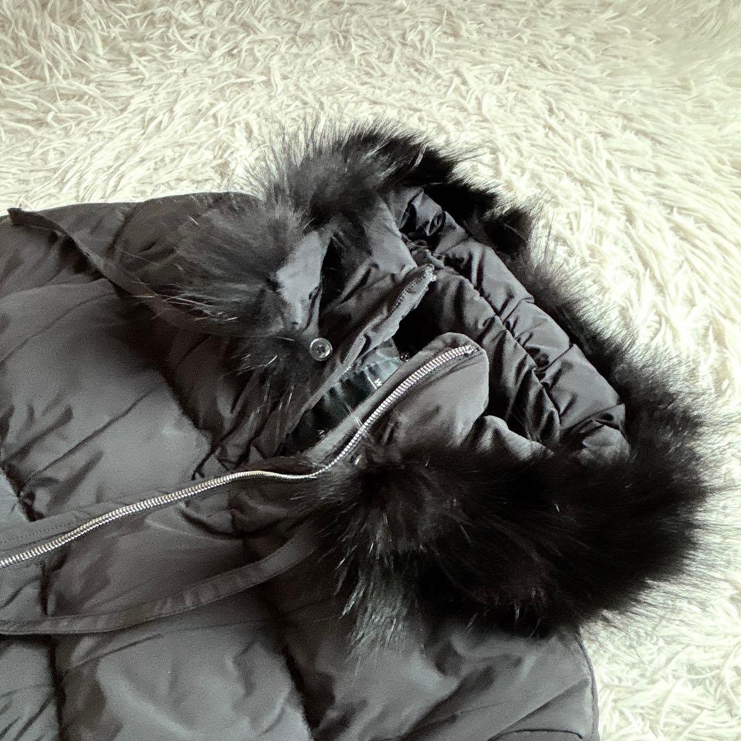 マックスマーラ ウィークエンド ファー ダウンコート 希少 サイズ50 黒