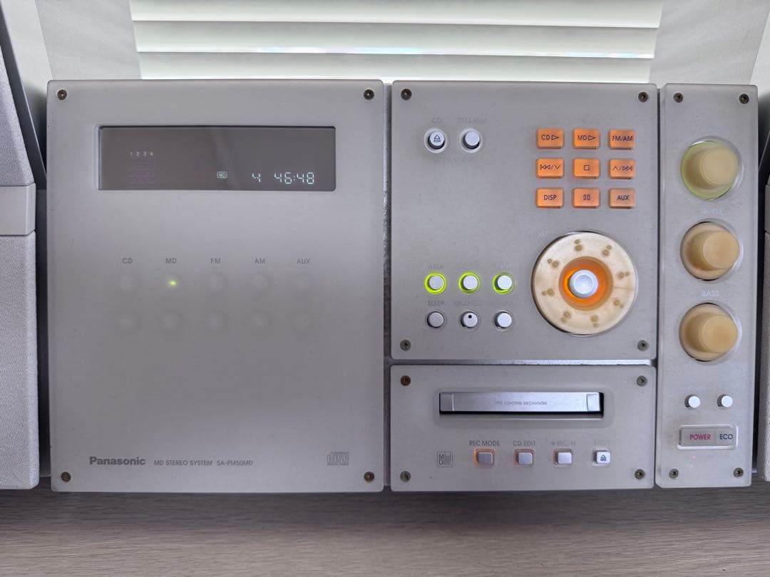 Panasonic CD・MDミニコンポ　SC-PM50MD