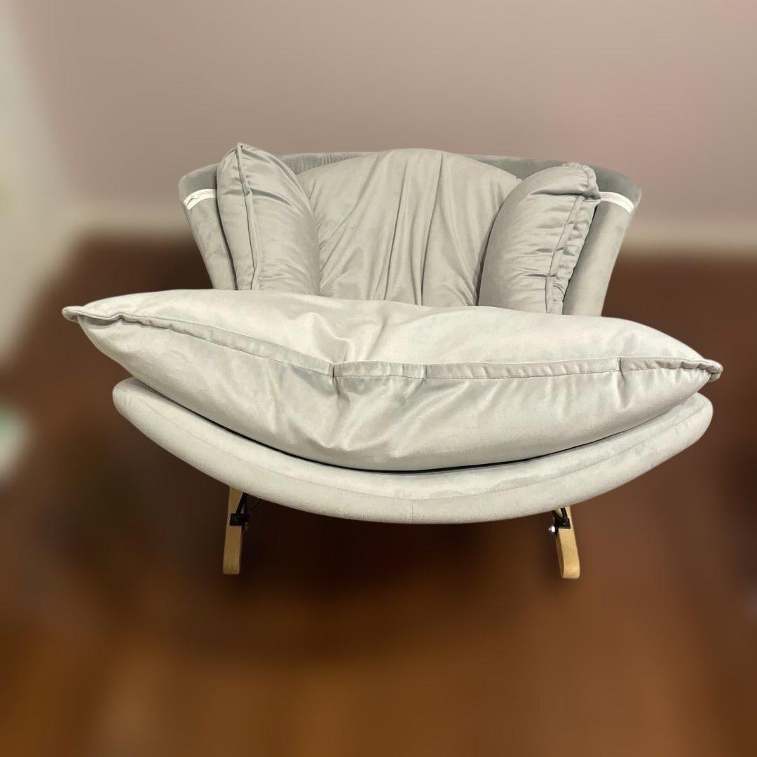 ロッキングチェア グレー