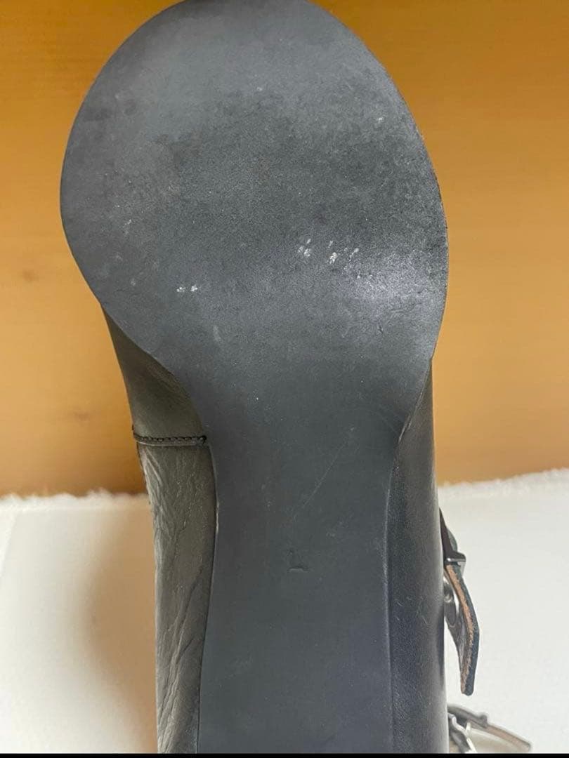 ジェーンマープル ストラップリボンパンプス ブラックL Jane Marple