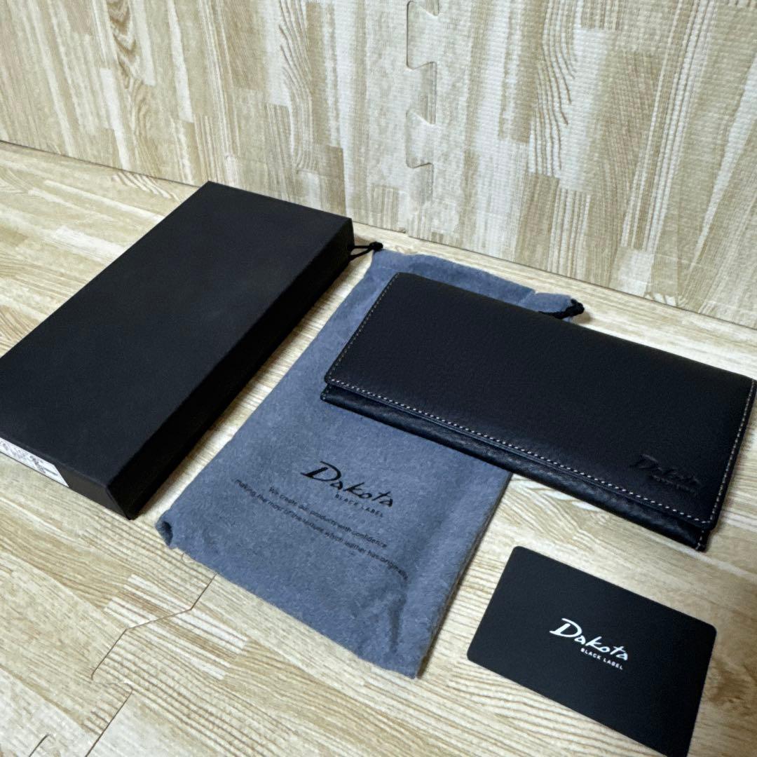 【新品未使用】 Dakota BLACKLABELダコタ長財布　ブラック 本革