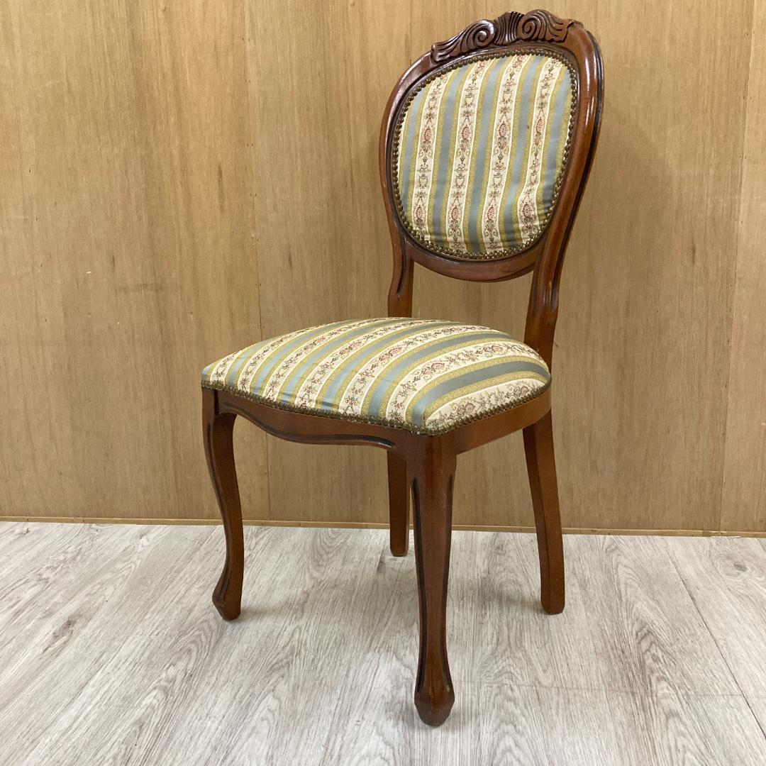 イタリア　アンティーク調　クラシック　ダイニングチェア 　ロココ　猫脚 A