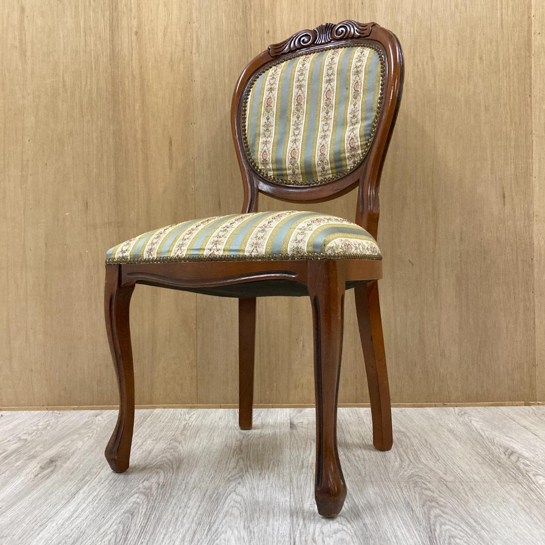 イタリア　アンティーク調　クラシック　ダイニングチェア 　ロココ　猫脚 A