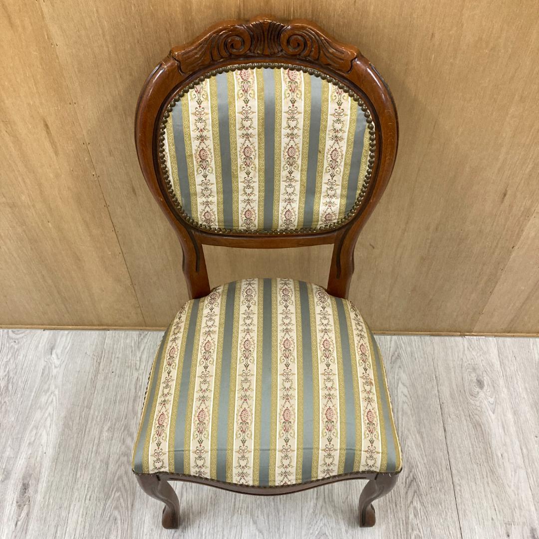 イタリア　アンティーク調　クラシック　ダイニングチェア 　ロココ　猫脚 A