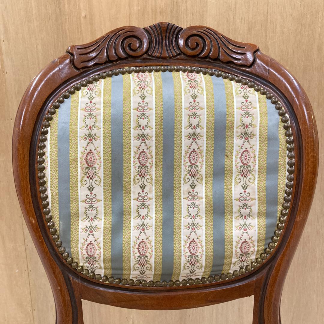 イタリア　アンティーク調　クラシック　ダイニングチェア 　ロココ　猫脚 A