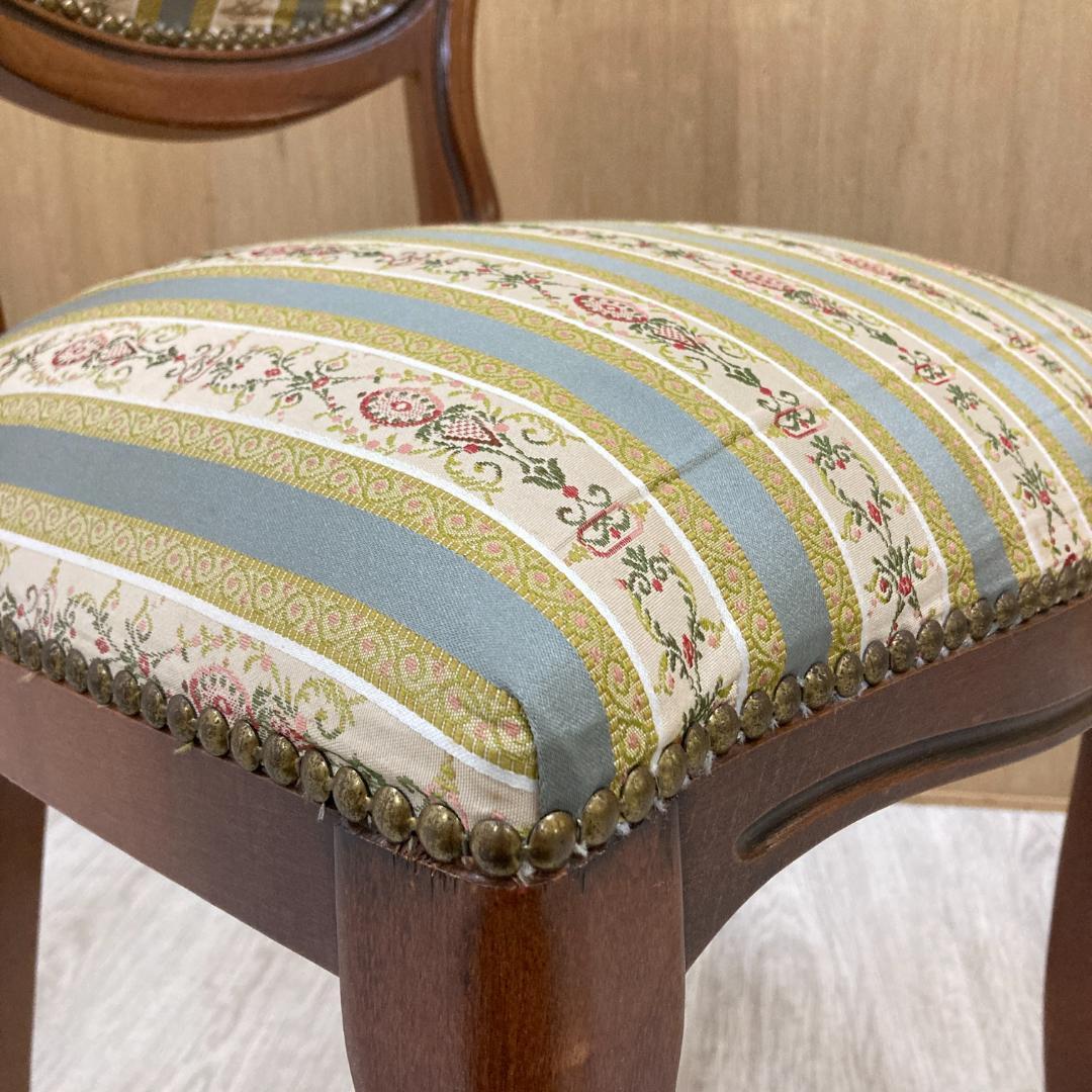 イタリア　アンティーク調　クラシック　ダイニングチェア 　ロココ　猫脚 A