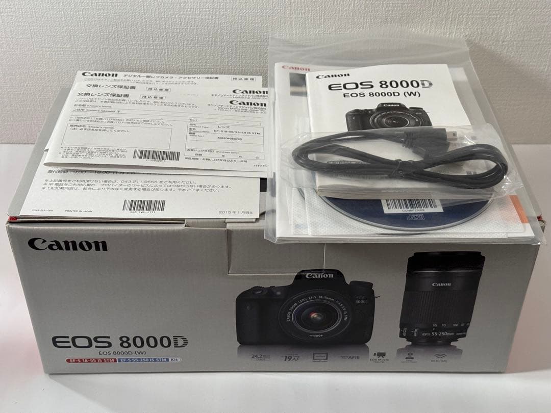 Canon EOS 8000D デジタル一眼レフカメラ ダブルズームキット