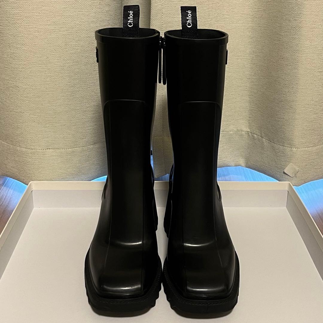 F*x様 超美品 Chloe クロエ レインブーツ ブラック 2025SS