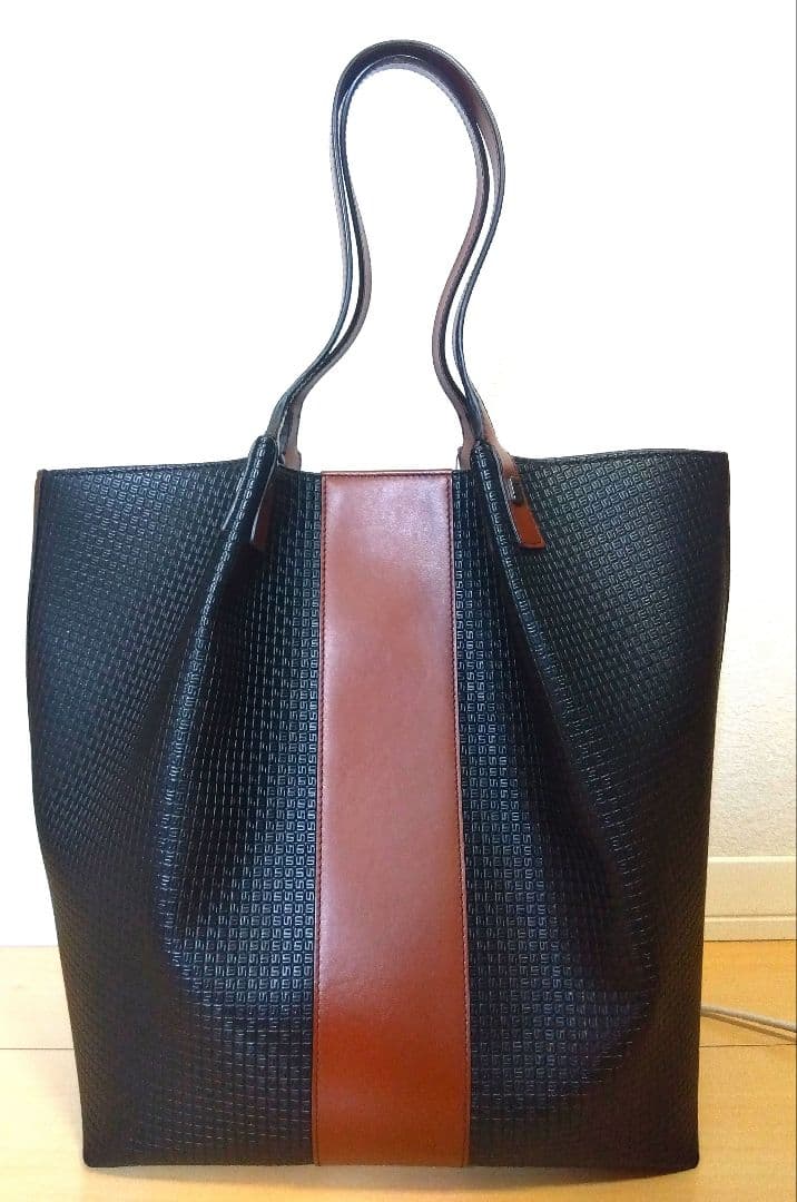 【新品未使用】SERAPIAN トート V Black/Cuoio
