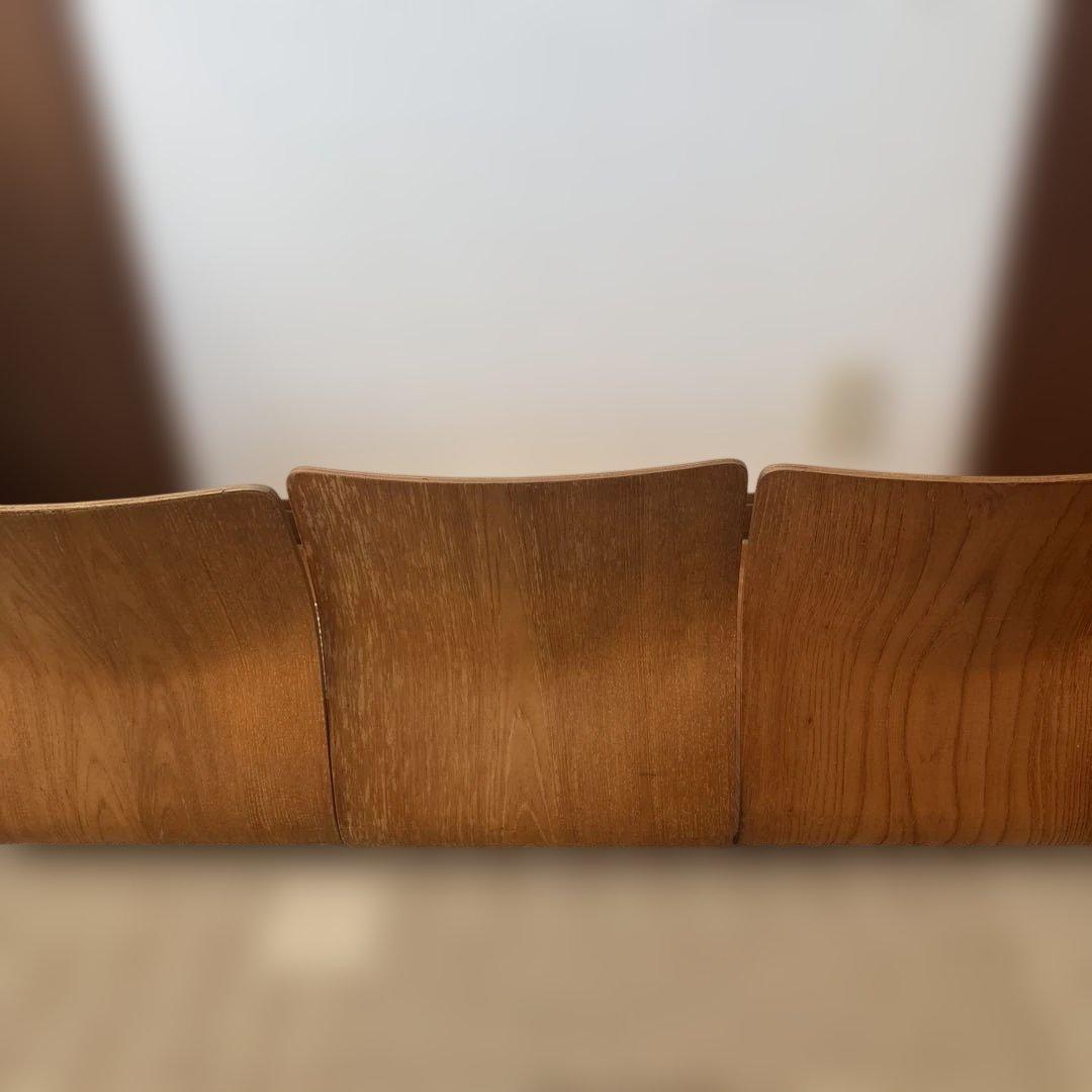 天童木工　曲げ椅子　座椅子　3脚セット