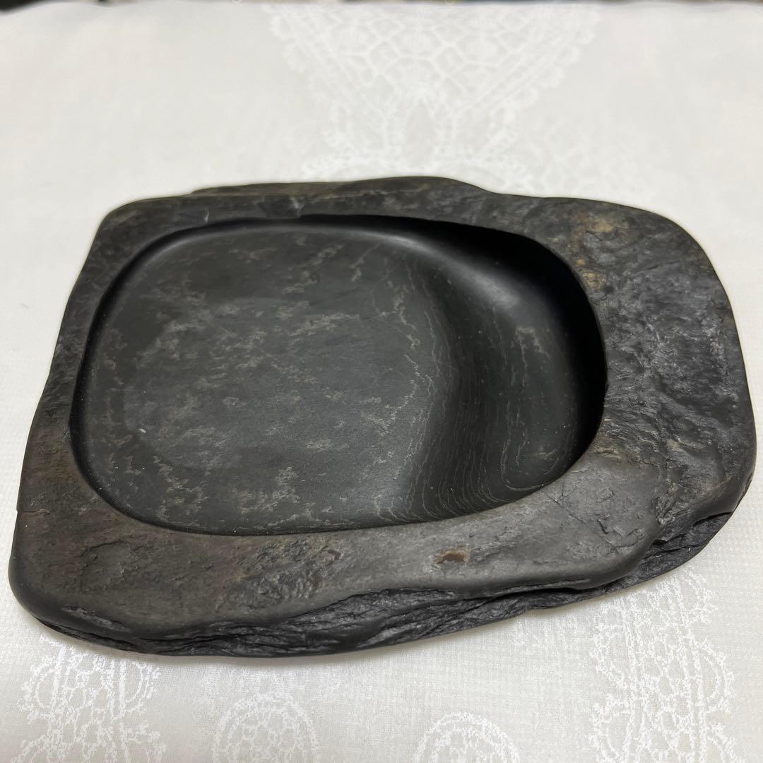高島虎斑石硯⑥