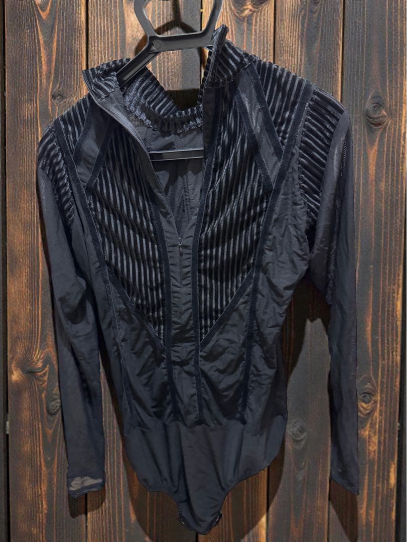 gentil 黒ラテンシャツ M 新品タグ付 競技社交ダンス用