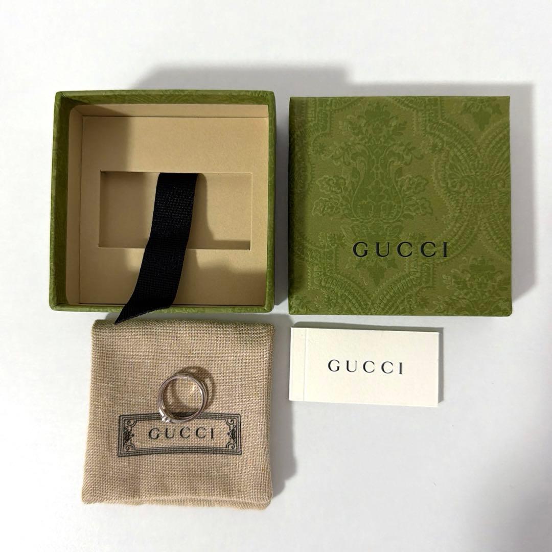 s*o様 【美品】GUCCI グッチ インターロッキングGリング スリム 12号