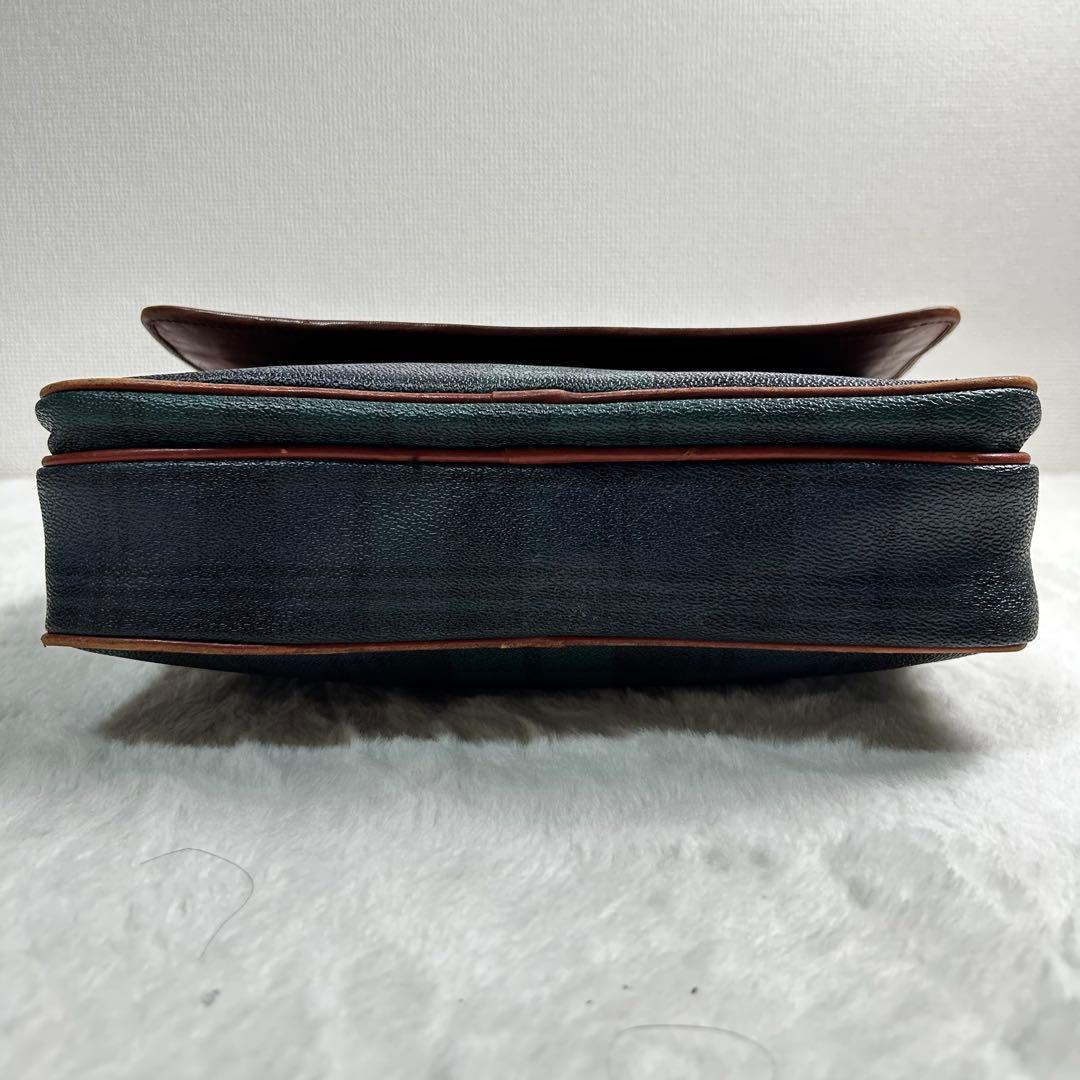 POLO RALPH LAUREN メッセンジャーバック　PVCレザー 緑