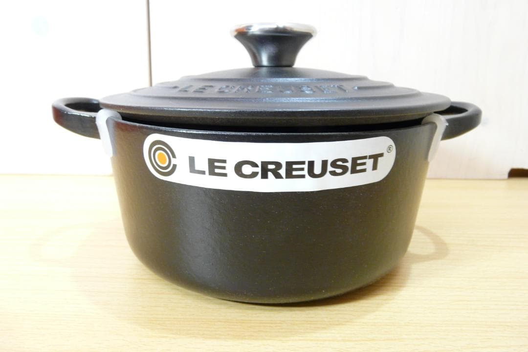 LE CREUSET ココット・ロンド 18cm サテンブラック 両手鍋