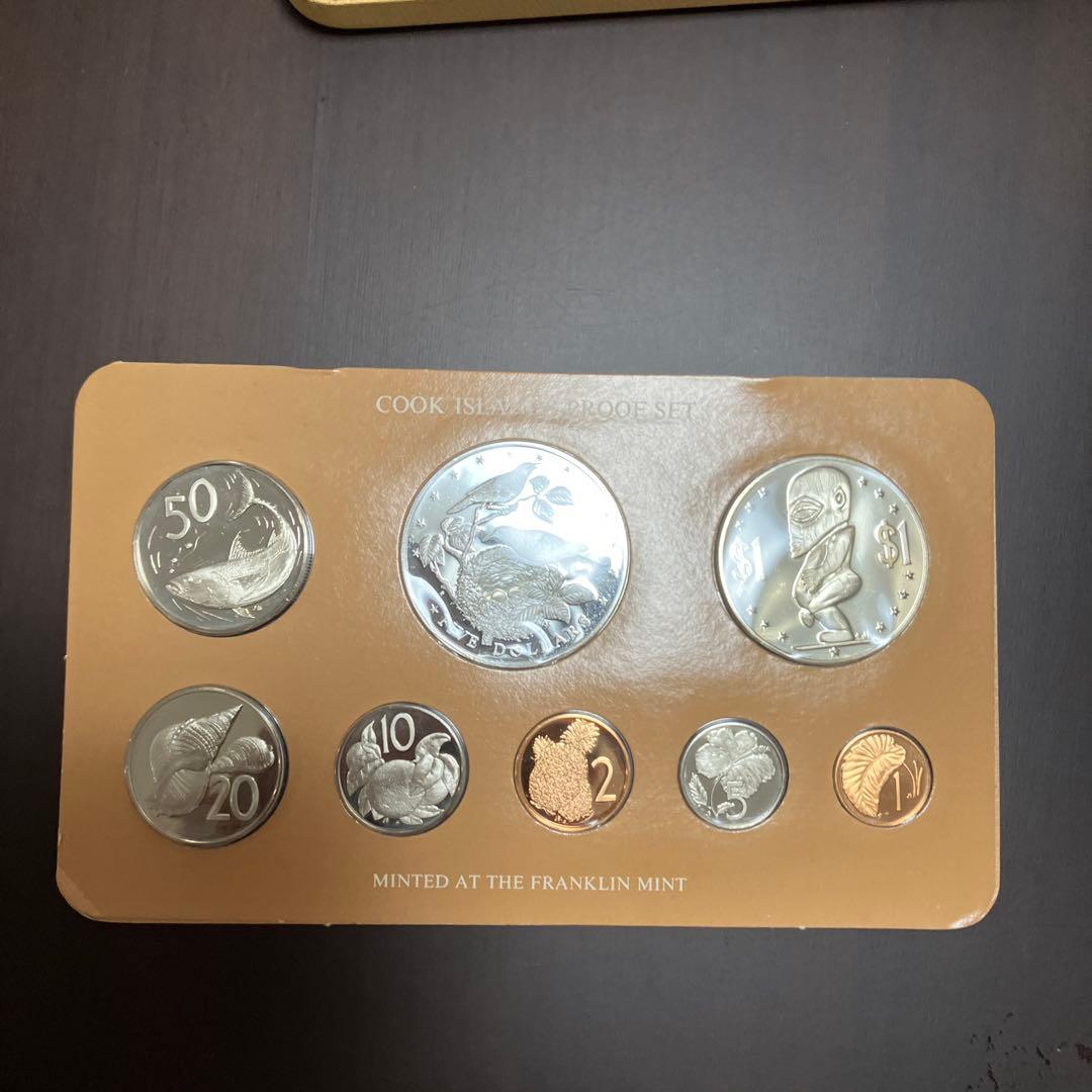 値下げ　クック諸島 プルーフセット 1978年 フランクリンミント