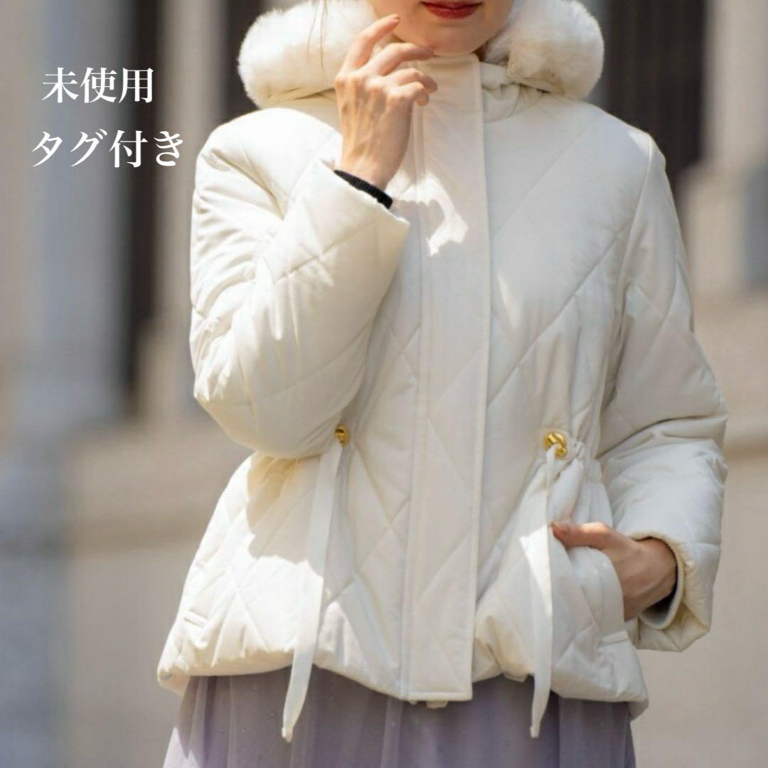未使用タグ付き　ノエラ　ドロスト中綿コート Noela オフホワイト