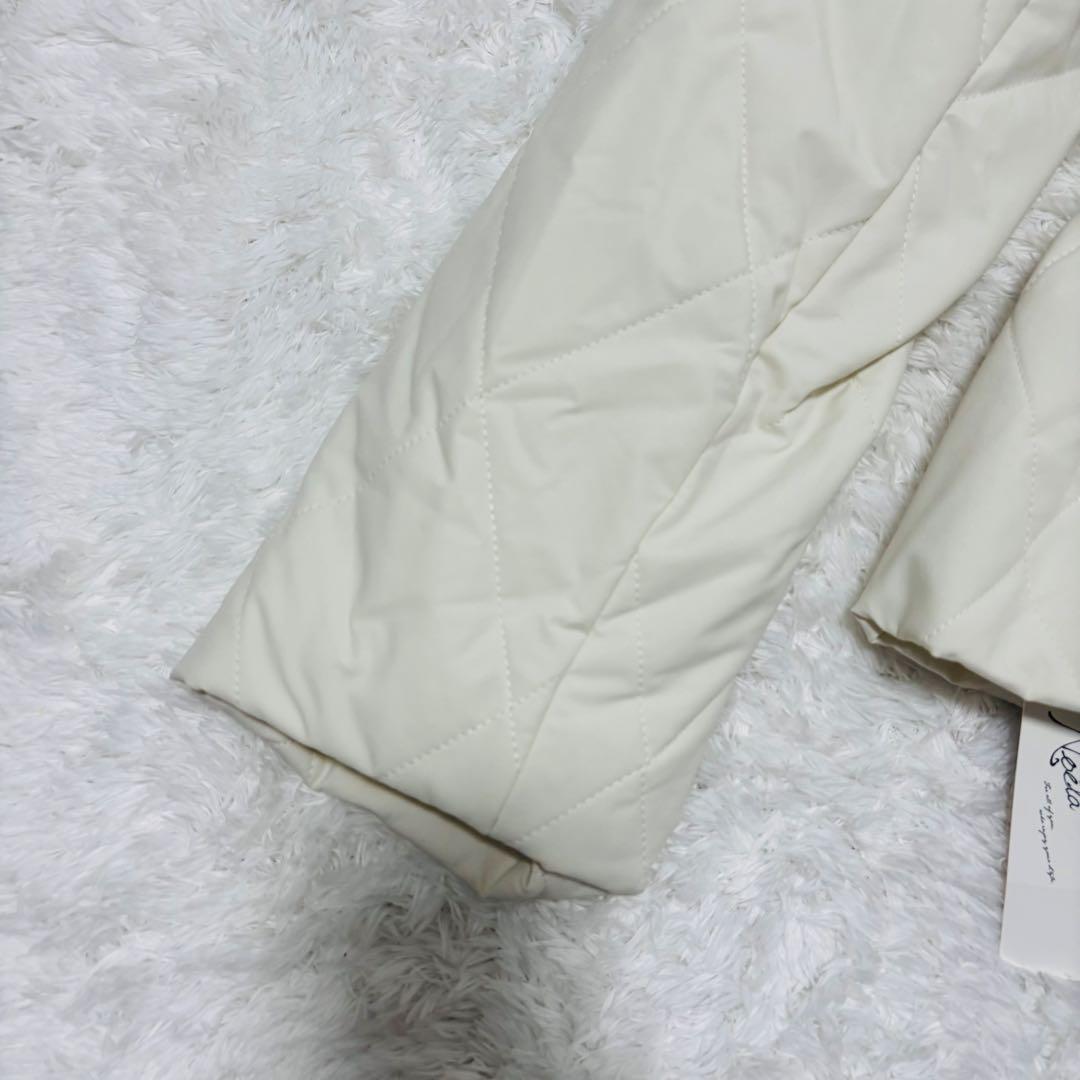 未使用タグ付き　ノエラ　ドロスト中綿コート Noela オフホワイト