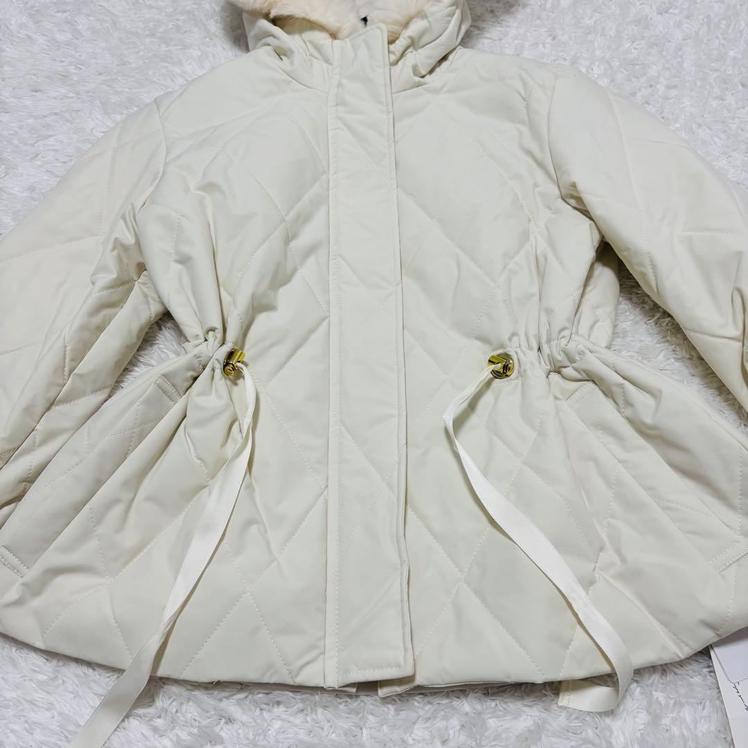 未使用タグ付き　ノエラ　ドロスト中綿コート Noela オフホワイト