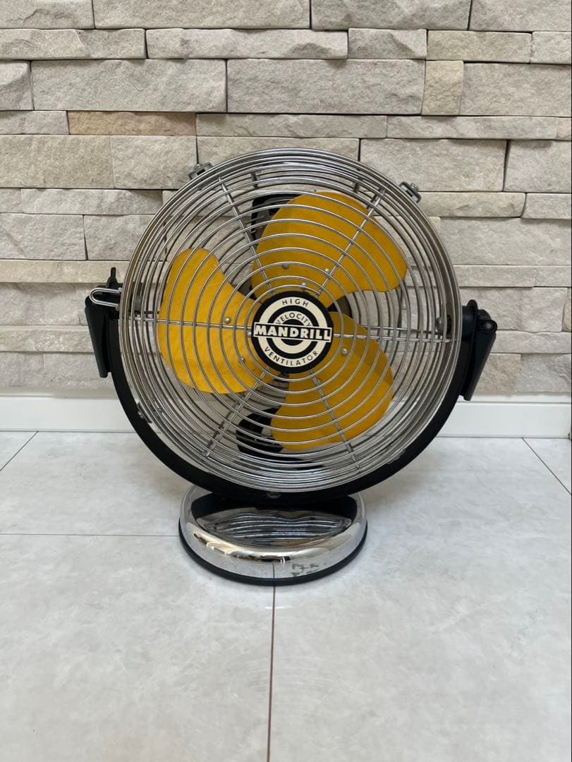 【レトロ 希少品】MANDRILL サーキュレーター　スチール製　換気