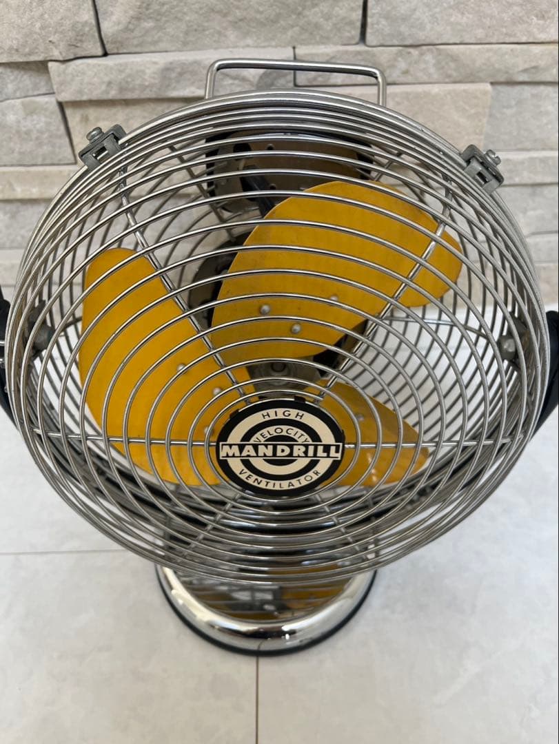 【レトロ 希少品】MANDRILL サーキュレーター　スチール製　換気