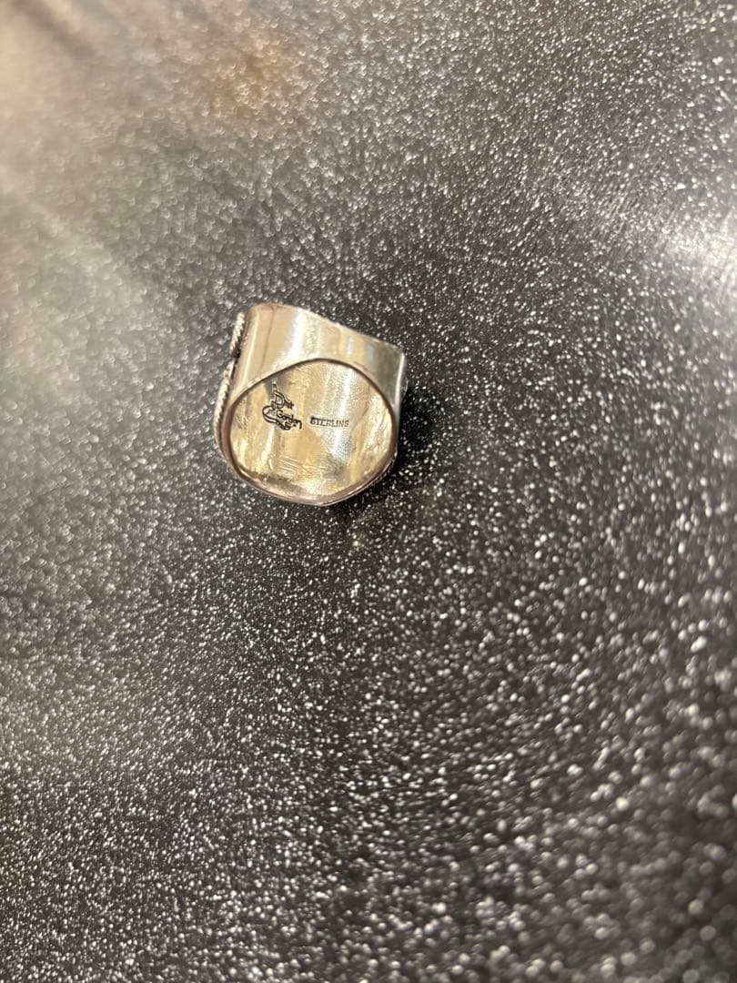 最終値下げ　Navajo ナバホ族　デルバートゴードン　ターコイズリング 25号