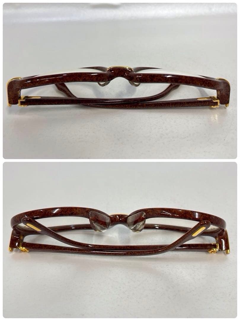 Cartier サングラス　トリニティ　ブラウンカラー　メガネ　フレーム