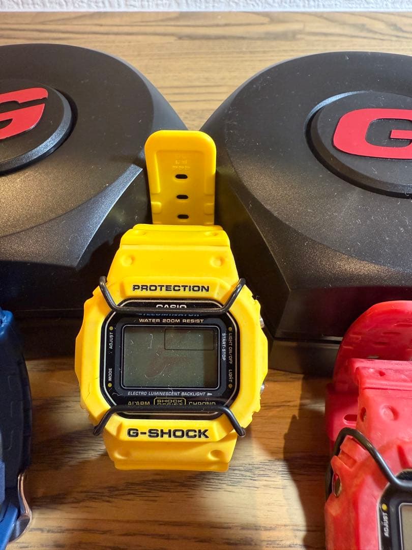 G-SHOCK デジタル腕時計セット (青・黄・赤)dw-5600