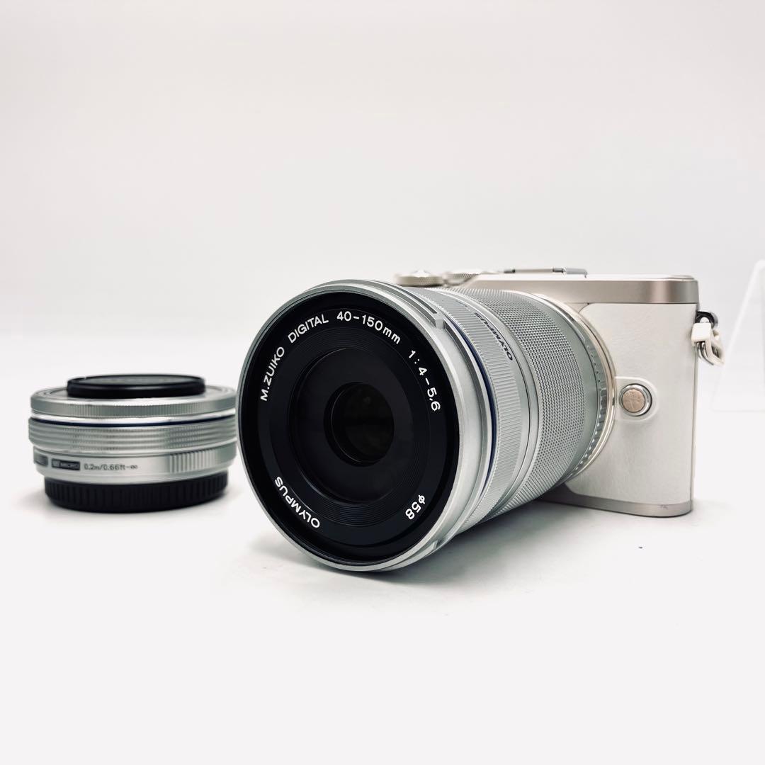 OLYMPUS E-PL9 ホワイト　望遠ダブルレンズキット