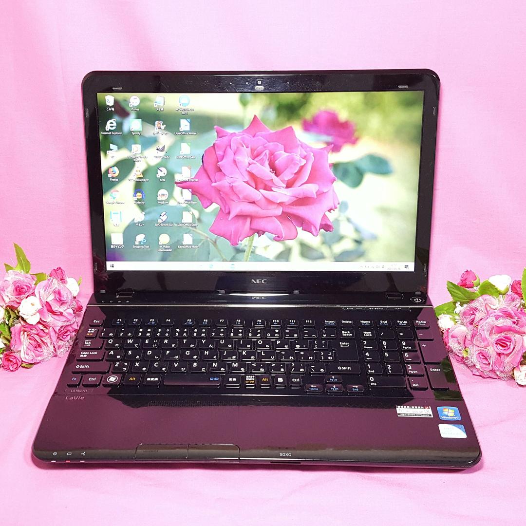 テレワーク可能♦薄型LaVie♦大容量500G&カメラ&USB3.0&テンキ