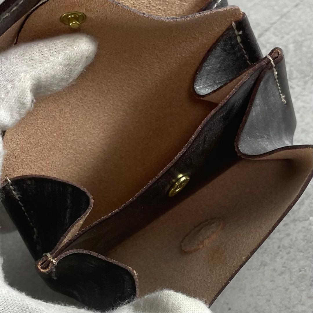 極美品✨ グレンロイヤル スモールパース ブライドルレザー ブラウン系