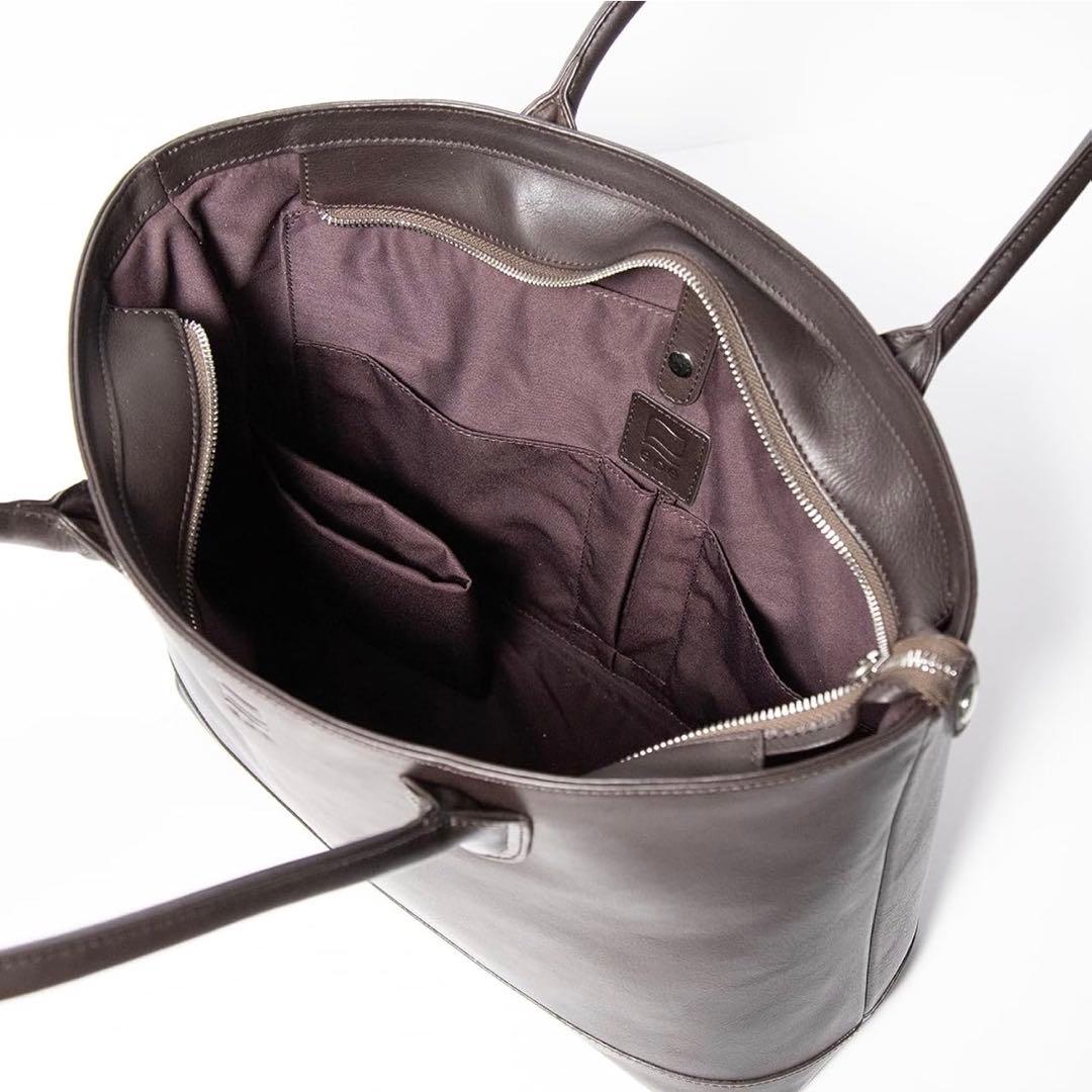 定価26400円 epe 本革 レザートート ダークブラウン