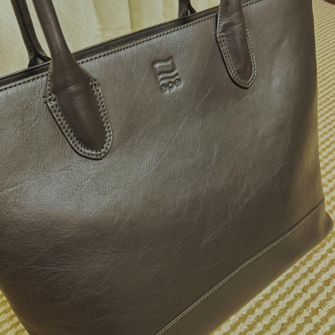 定価26400円 epe 本革 レザートート ダークブラウン