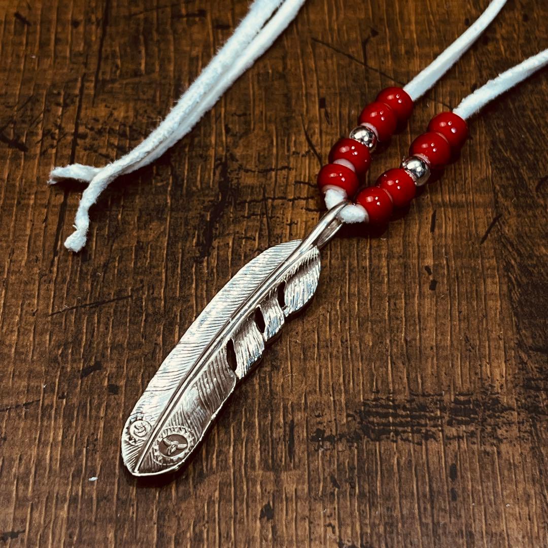 タディアンドキング TADY&KING ネックレス カスタム　特大フェザー