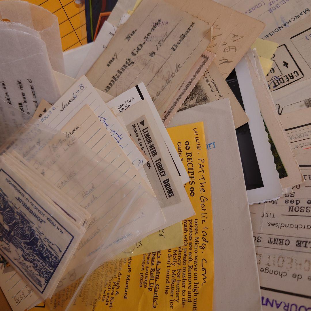 80サイズ/たっぷりephemeral box☆ヴィンテージ海外紙モノ/蚤の市