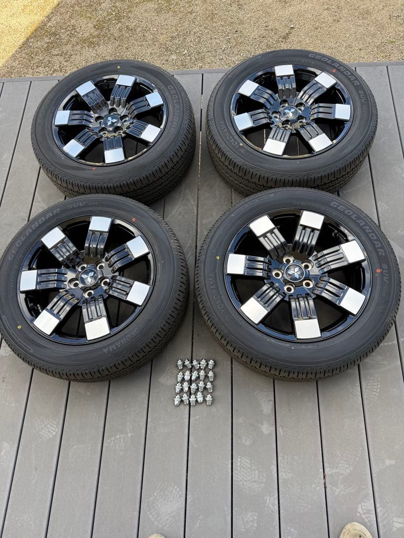 ④/4】2026式デリカd5 純正タイヤホイール4本セ ット新車外しグレードP