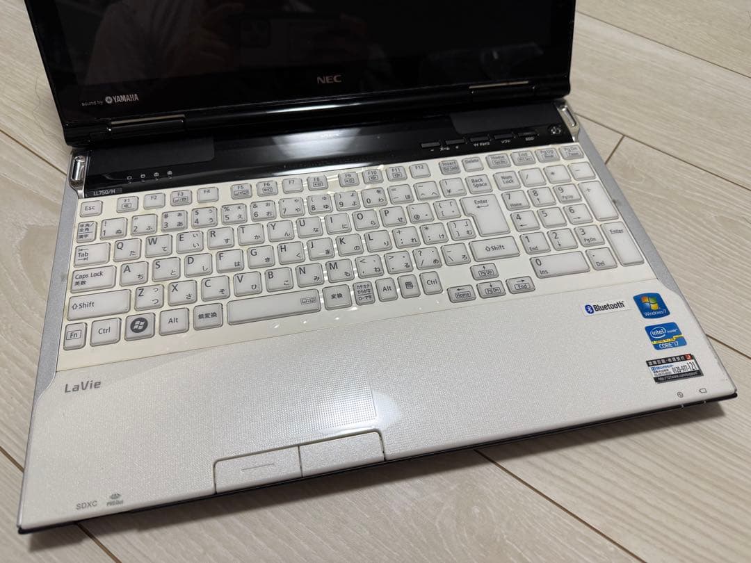 NEC LaVie ノートパソコン PC-LL750HS2JW 動作良好品
