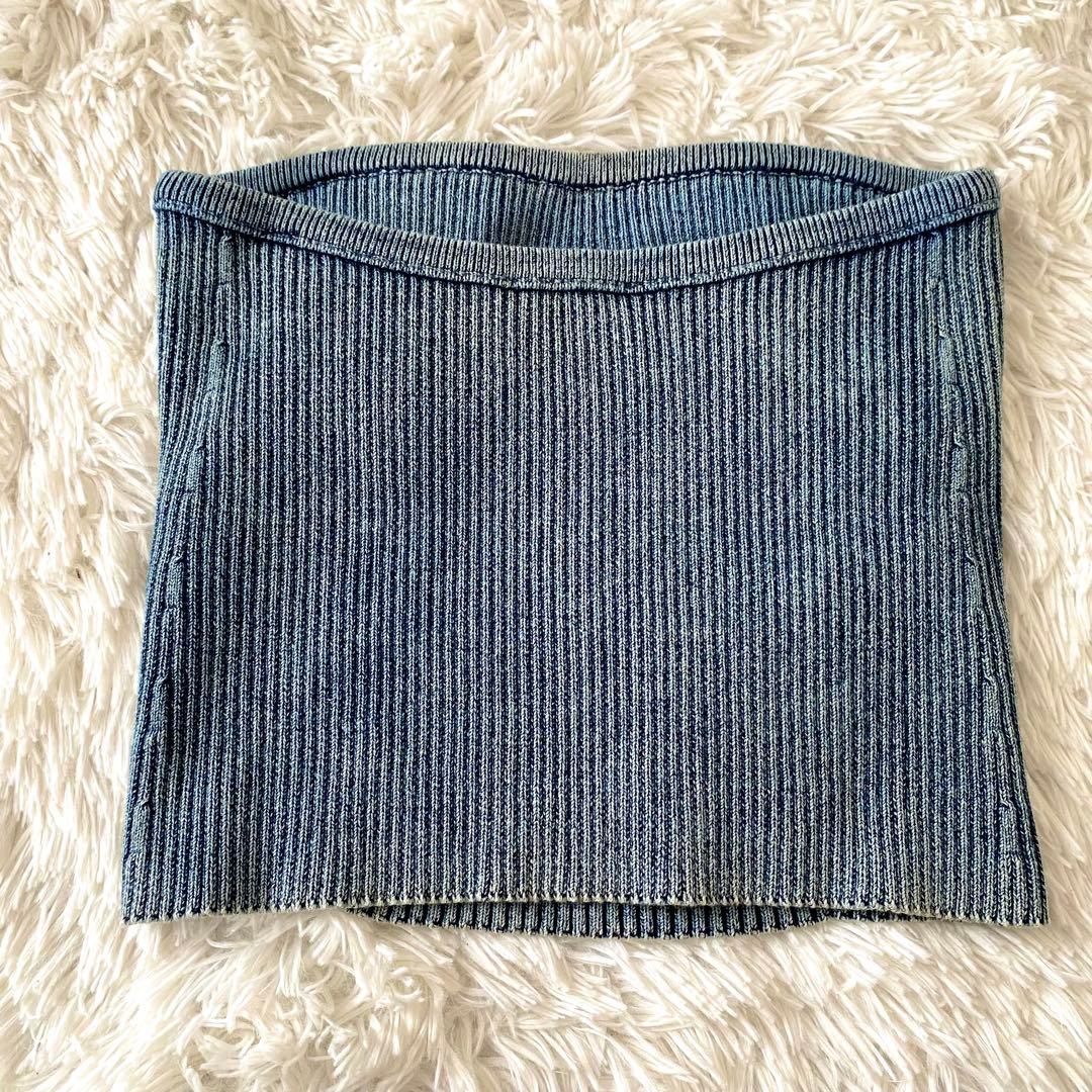 【49,500円】未使用級 ディーゼル オーバルD チューブトップニット 現行品