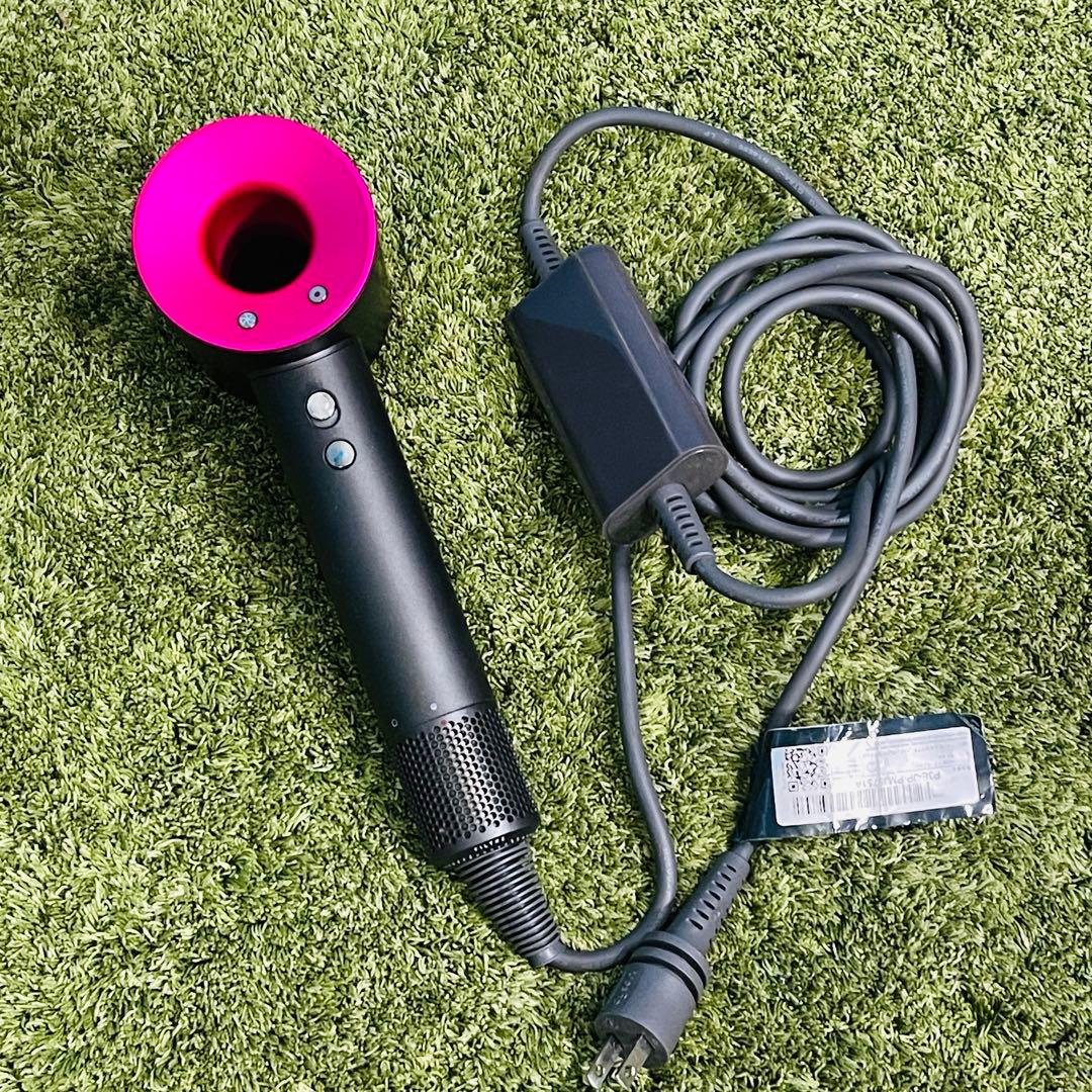 ダイソンヘアドライヤー グレー/ピンク hd08電源確認済み