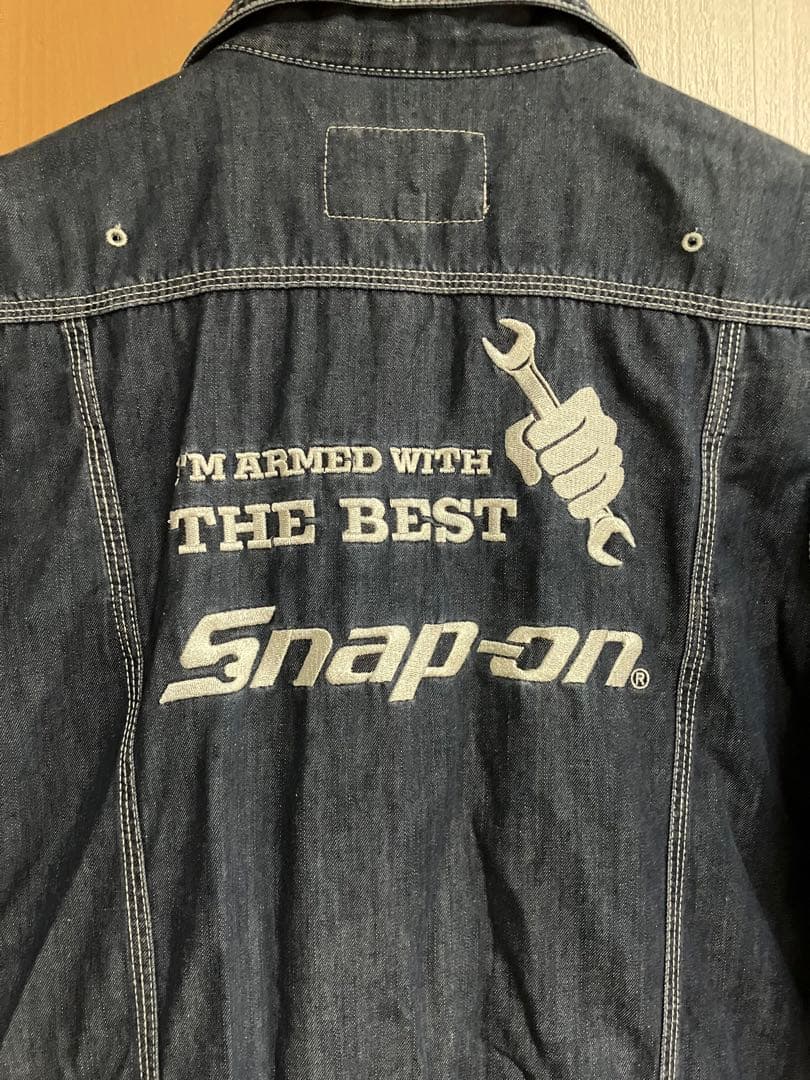 Snap-on ダークデニム オーバーオール つなぎ