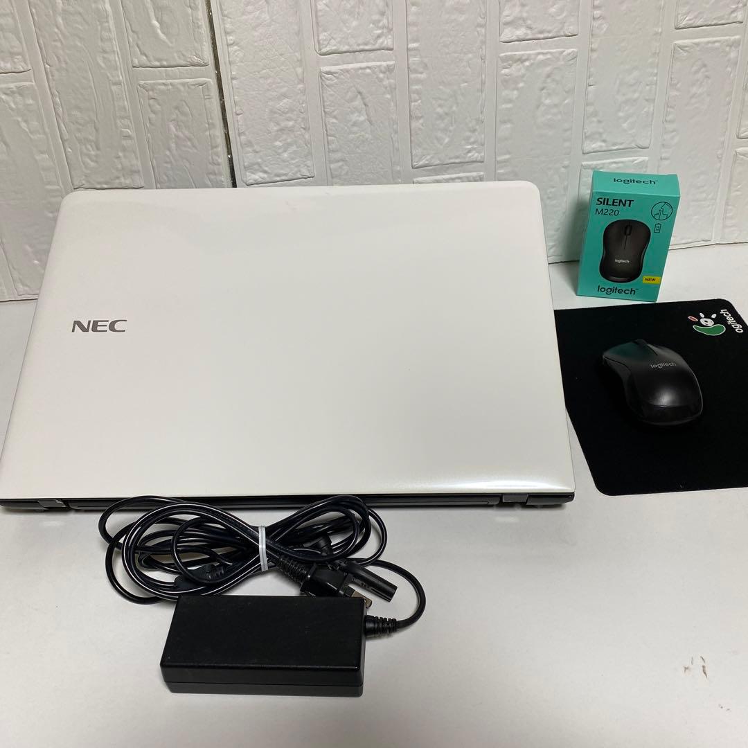 Windows11 オフィス付き　Webカメラ　高速起動SSD NECノートPC