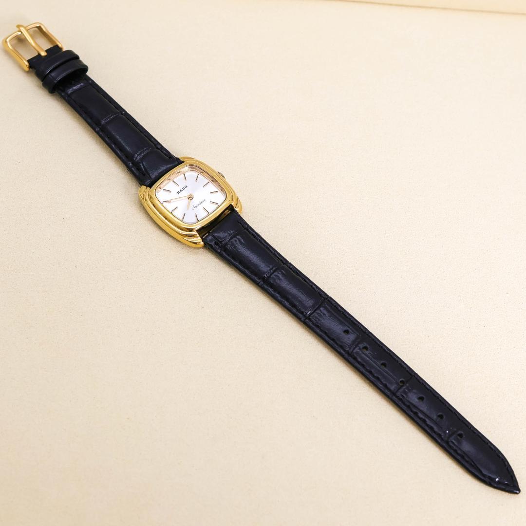 稼働 RADO モンシェリー 腕時計 機械式 手巻き 新品レザーベルト 1550