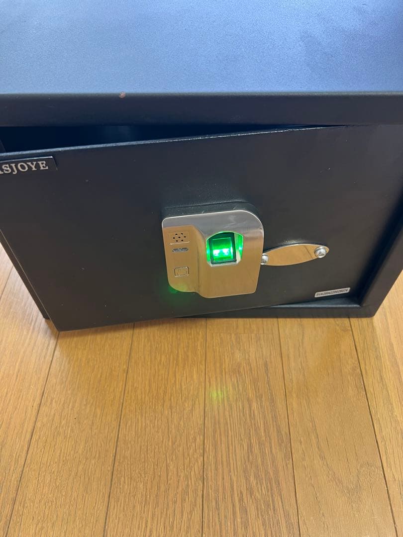 【2日間限定値下げ】　WASJOYE 指紋認証金庫 黒